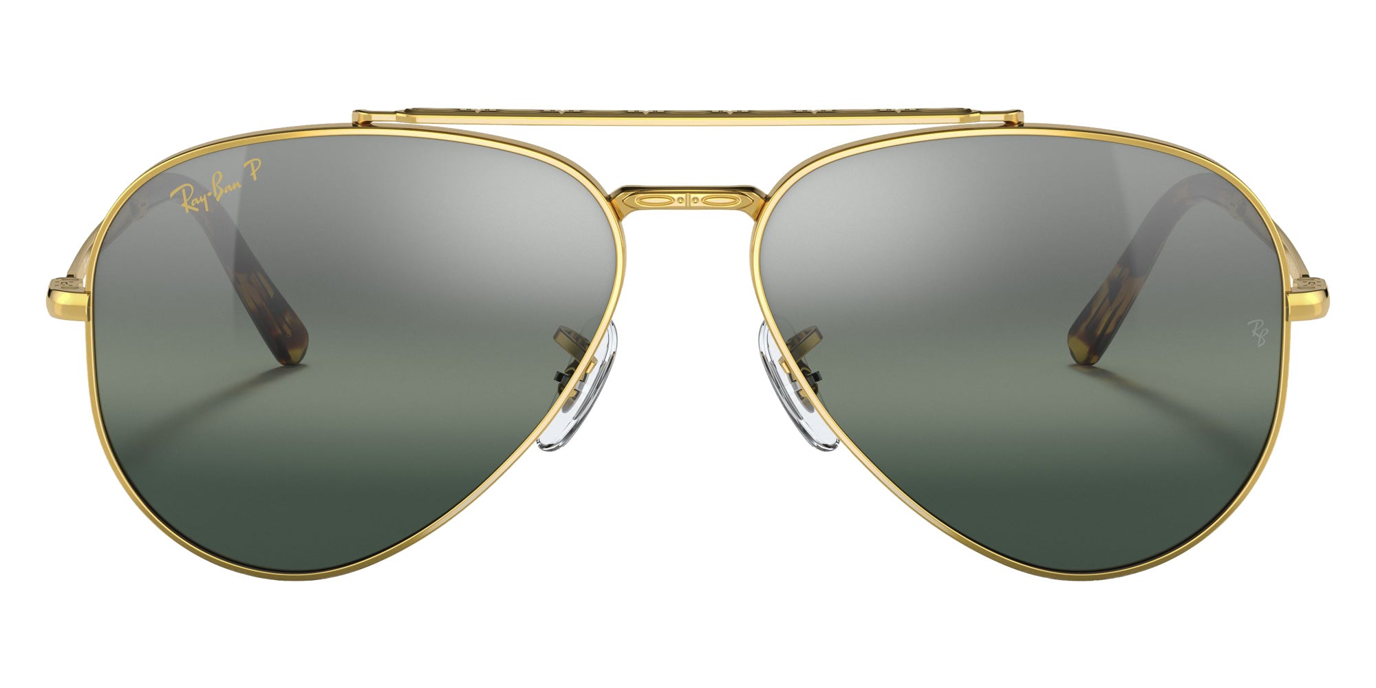 Ray-Ban RB3625 New Aviator 9196G6 55 - Gold / Silver/Blue Polarized+ Mirrored #id:rb36259196g6_s:100100