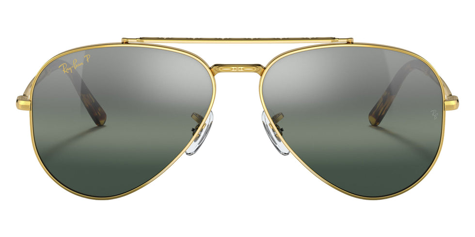 Ray-Ban RB3625 New Aviator 9196G6 55 - Gold / Silver/Blue Polarized+ Mirrored #id:rb36259196g6_s:100100