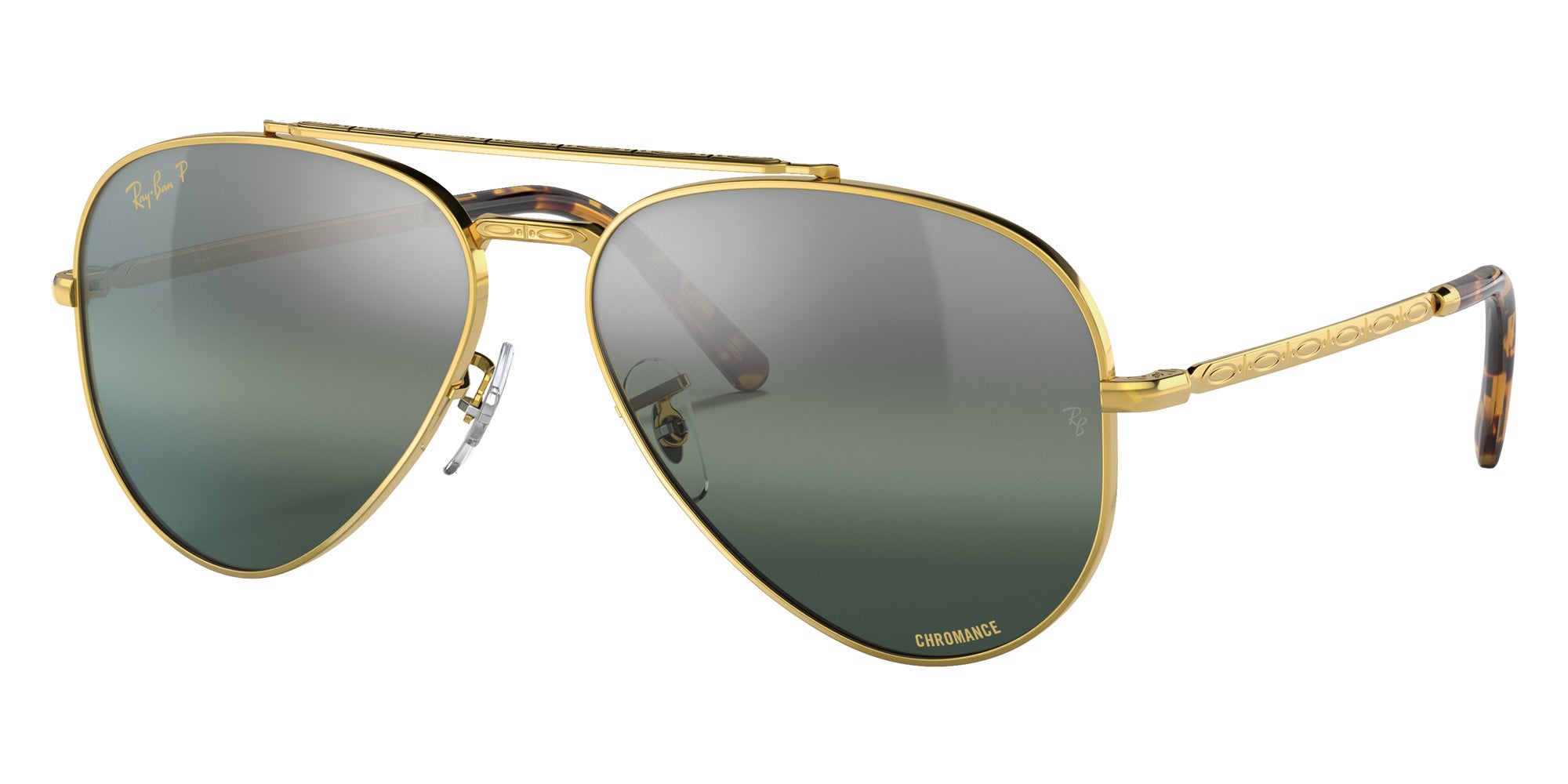 Ray-Ban RB3625 New Aviator 9196G6 58 - Gold / Silver/Blue Mirrored Polarized #id:rb36259196g6_s:102105