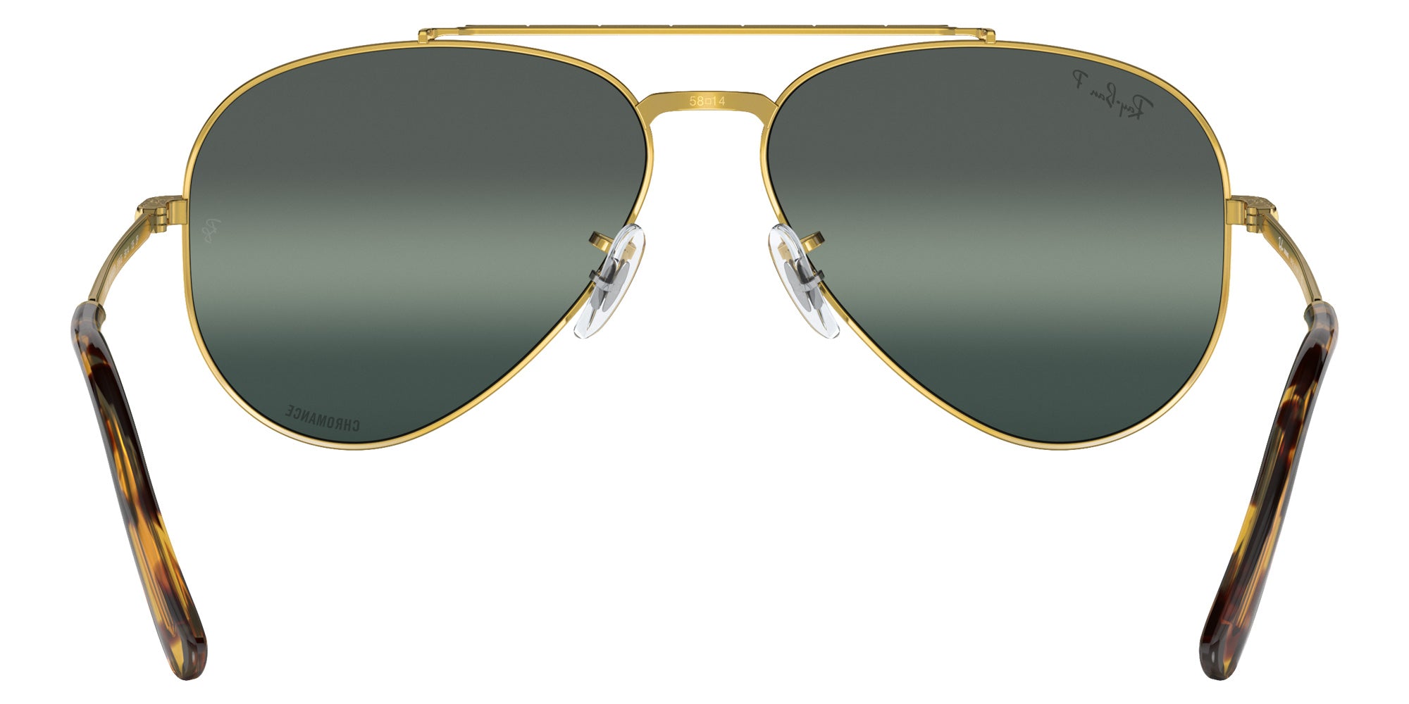 Ray-Ban RB3625 New Aviator 9196G6 58 - Gold / Silver/Blue Mirrored Polarized #id:rb36259196g6_s:102115