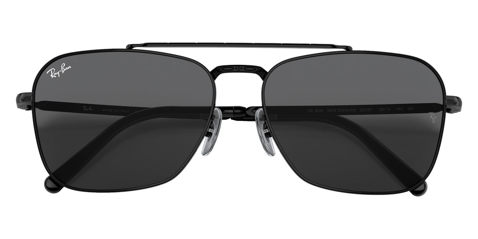 Ray-Ban RB3636 New Caravan 002/B1 55 - Black / Dark Gray #id:rb3636002b1_s:100125