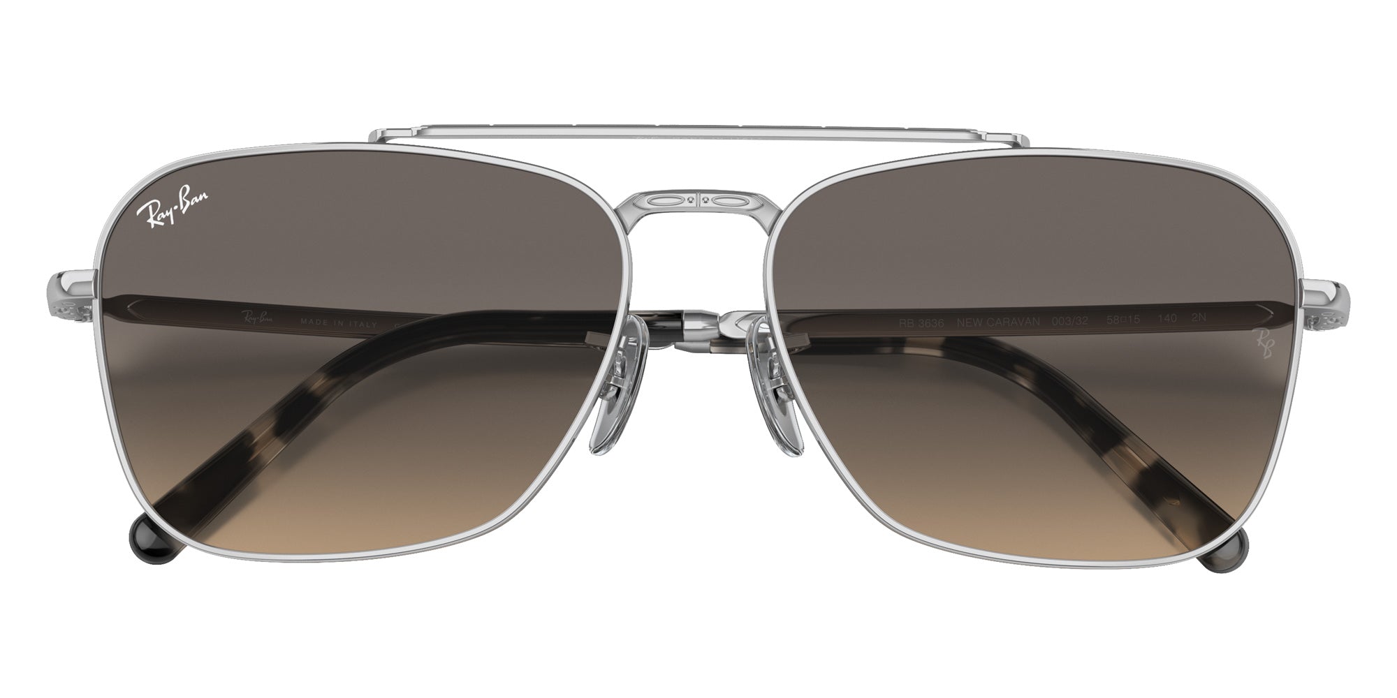 Ray-Ban RB3636 New Caravan 003/32 55 - Silver / Clear Gradient Gray #id:rb363600332_s:102125