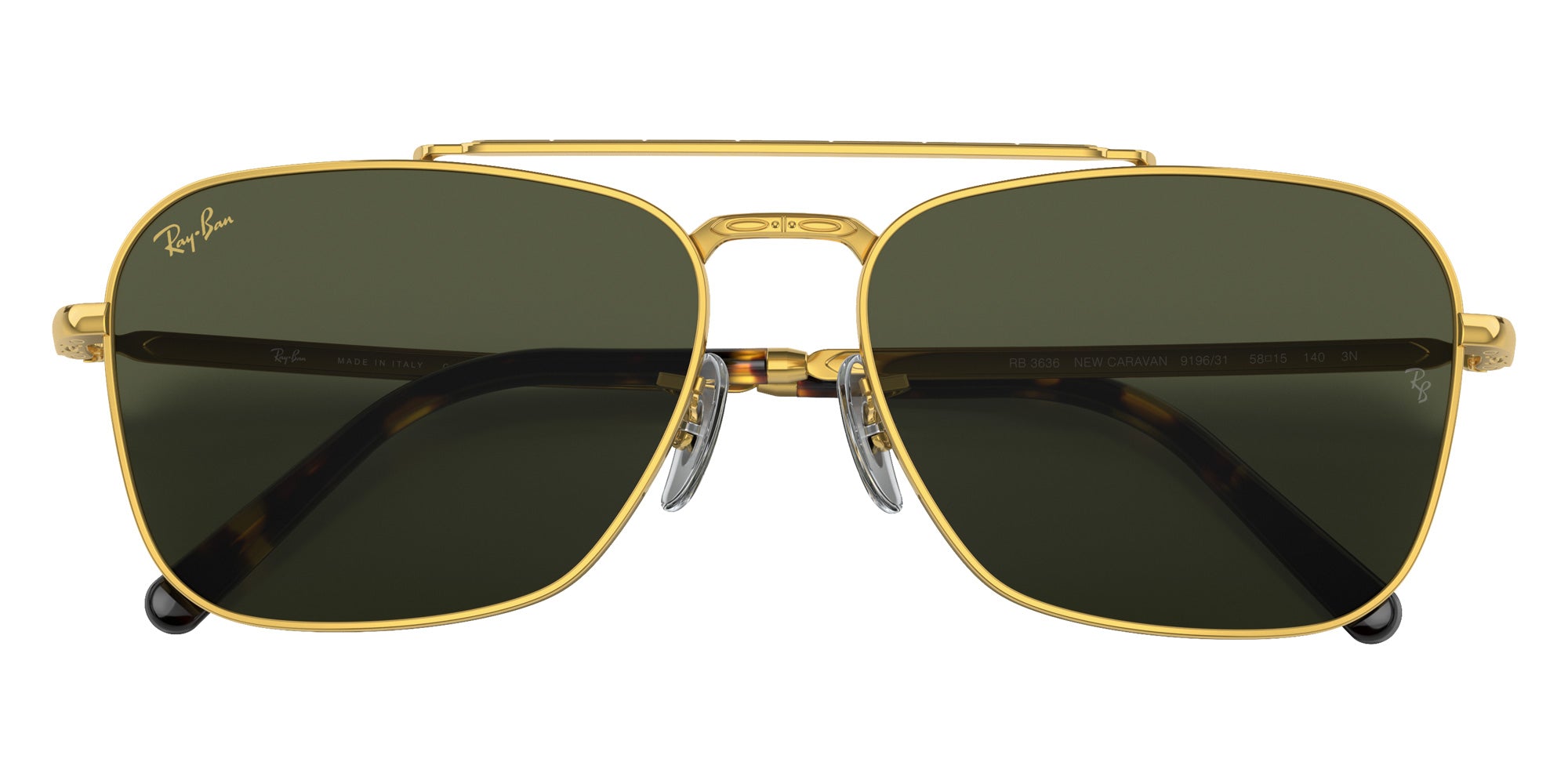 Ray-Ban RB3636 New Caravan 919631 55 - Gold #id:rb3636919631_s:100125