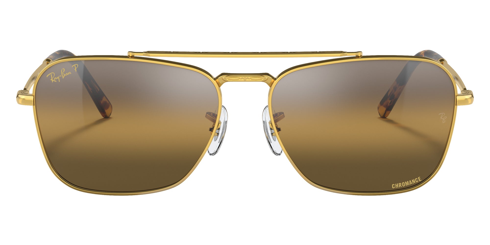 Ray-Ban RB3636 New Caravan 9196G5 55 - Gold / Silver/Brown Mirrored Polarized #id:rb36369196g5_s:108100