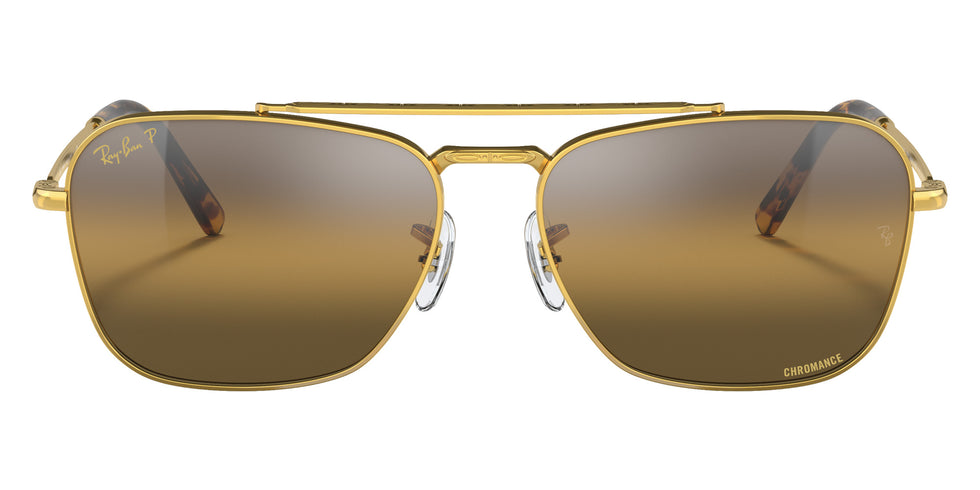 Ray-Ban RB3636 New Caravan 9196G5 55 - Gold / Silver/Brown Mirrored Polarized #id:rb36369196g5_s:108100
