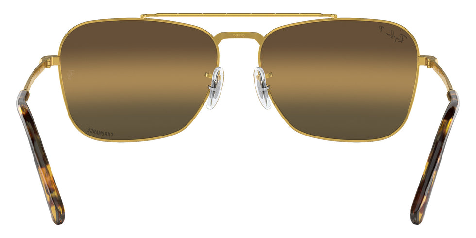 Ray-Ban RB3636 New Caravan 9196G5 55 - Gold / Silver/Brown Mirrored Polarized #id:rb36369196g5_s:108115