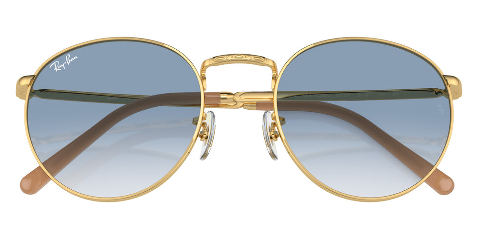 Ray-Ban RB3637 New Round 001/3F 50 - Arista Gold / Blue #id:rb36370013f_s:100125