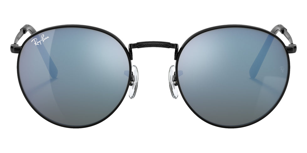 Ray-Ban RB3637 New Round 002/G1 47 - Black / Green Mirrored Blue #id:rb3637002g1_s:104100
