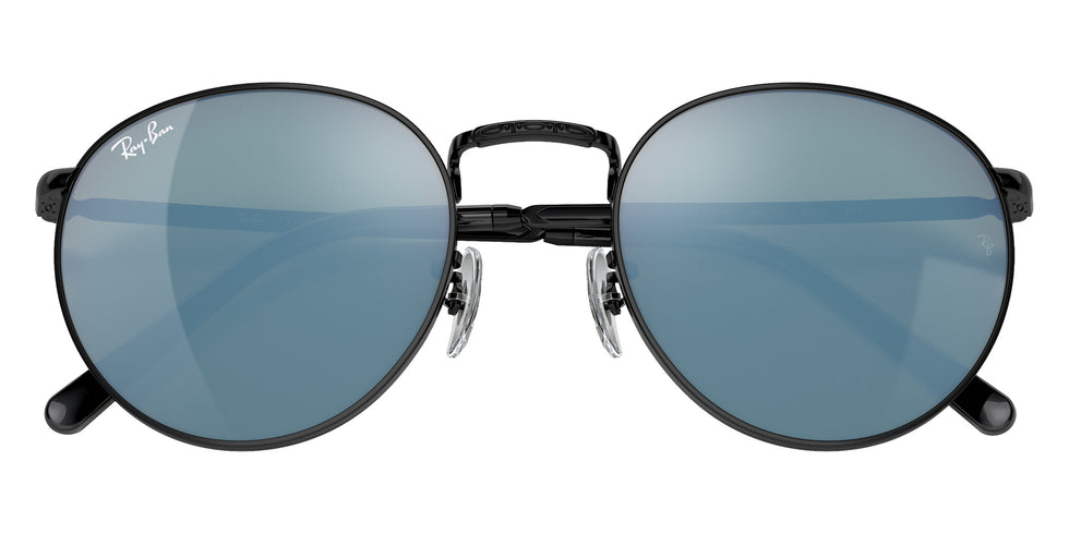 Ray-Ban RB3637 New Round 002/G1 47 - Black / Green Mirrored Blue #id:rb3637002g1_s:104125