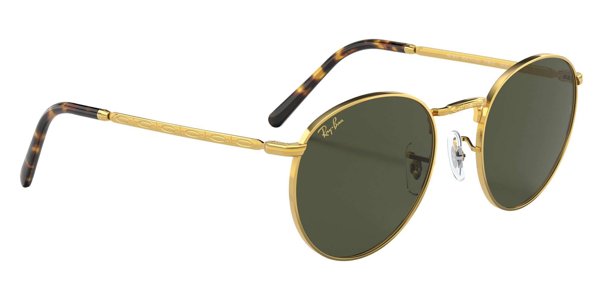 Ray-Ban RB3637 New Round 919631 53 - Gold #id:rb3637919631_s:104120