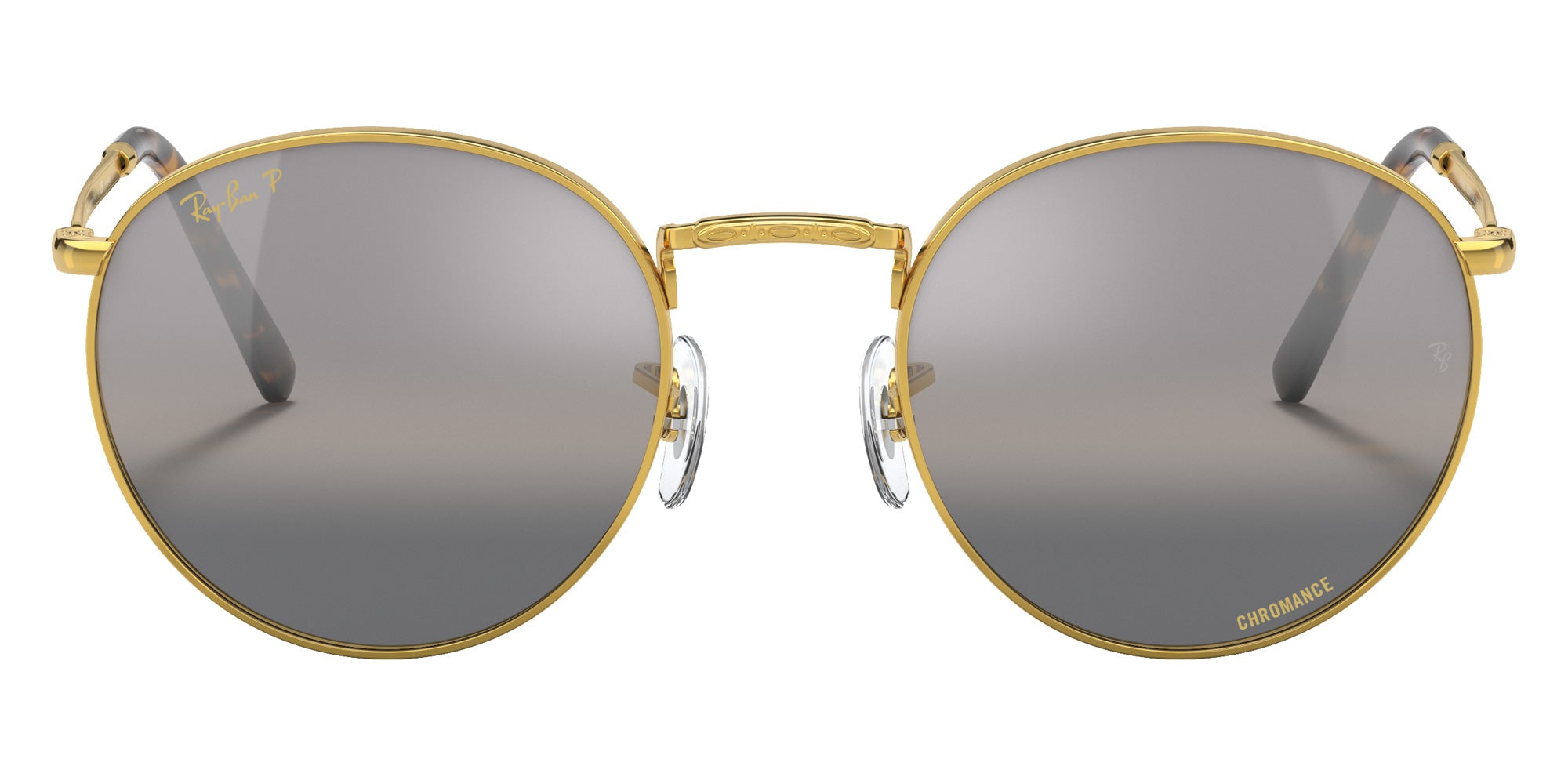 Ray-Ban RB3637 New Round 9196G3 50 - Gold / Silver/Gray Mirrored Polarized #id:rb36379196g3_s:106100
