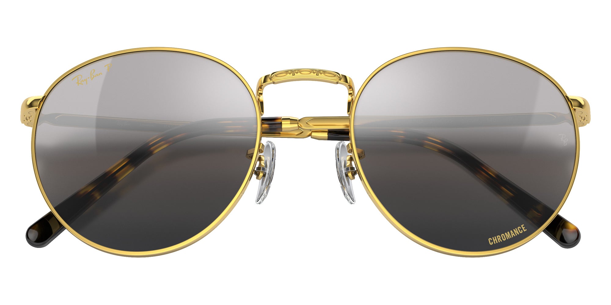 Ray-Ban RB3637 New Round 9196G3 50 - Gold / Silver/Gray Mirrored Polarized #id:rb36379196g3_s:106125