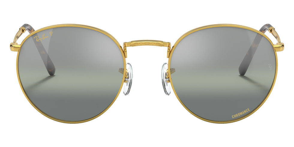 Ray-Ban RB3637 New Round 9196G4 50 - Gold / Silver/Green Mirrored Polarized #id:rb36379196g4_s:108100