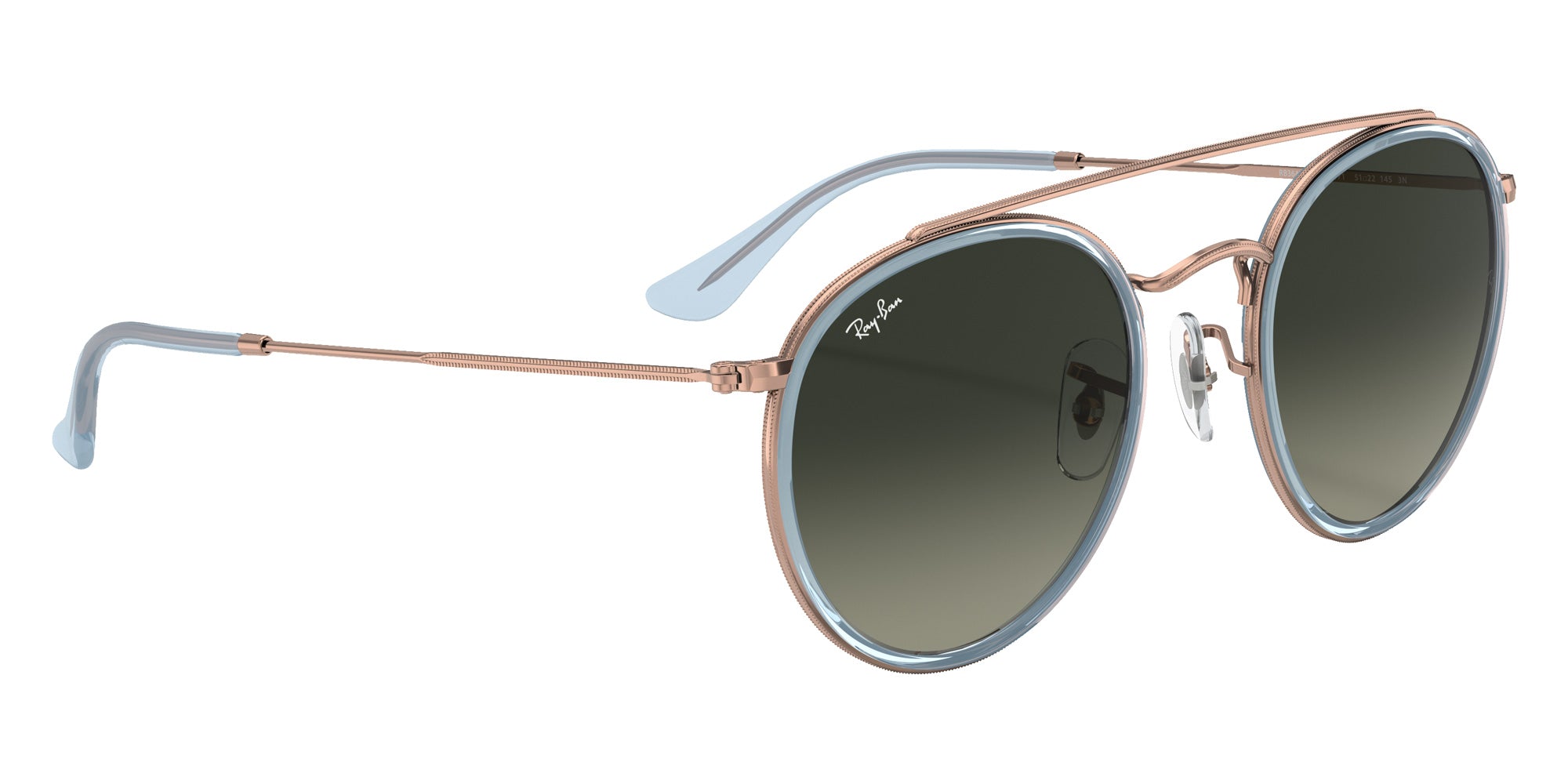 Ray-Ban RB3647N Round Double Bridge 906771 51 - Copper #id:rb3647n906771_s:102120