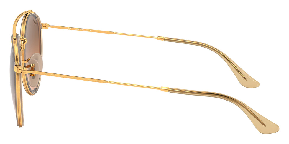 Ray-Ban RB3647N Round Double Bridge 912443 51 - Arista Gold / Brown Gradient #id:rb3647n912443_s:102110