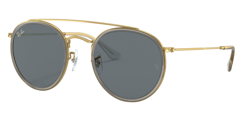 Ray-Ban RB3647N Round Double Bridge Legend Gold 9210R5 51 - Gold #id:rb3647n9210r5_s:100105