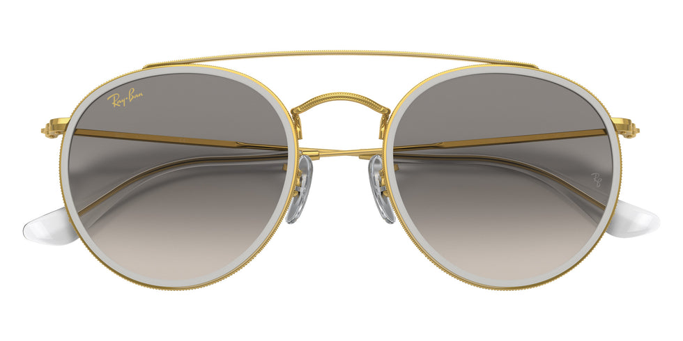 Ray-Ban RB3647N Round Double Bridge 923632 51 - Gold #id:rb3647n923632_s:100125