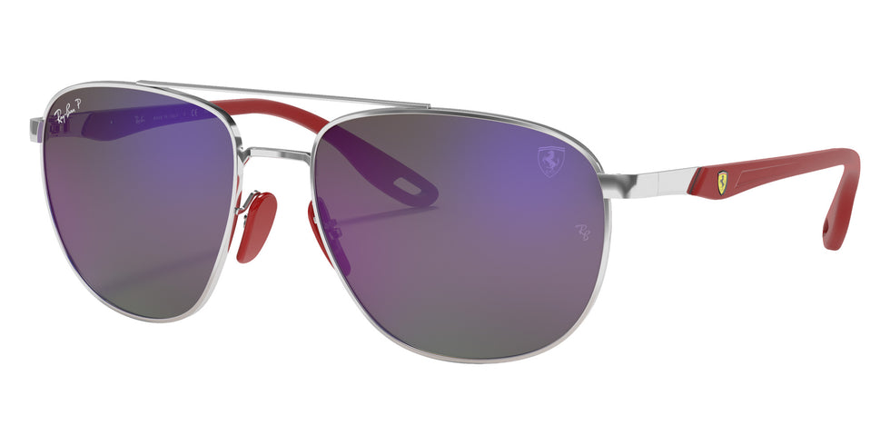 Ray-Ban RB3659M Scuderia Ferrari F031H0 57 - Silver / Blue Mirrored Polarized #id:rb3659mf031h0_s:100105