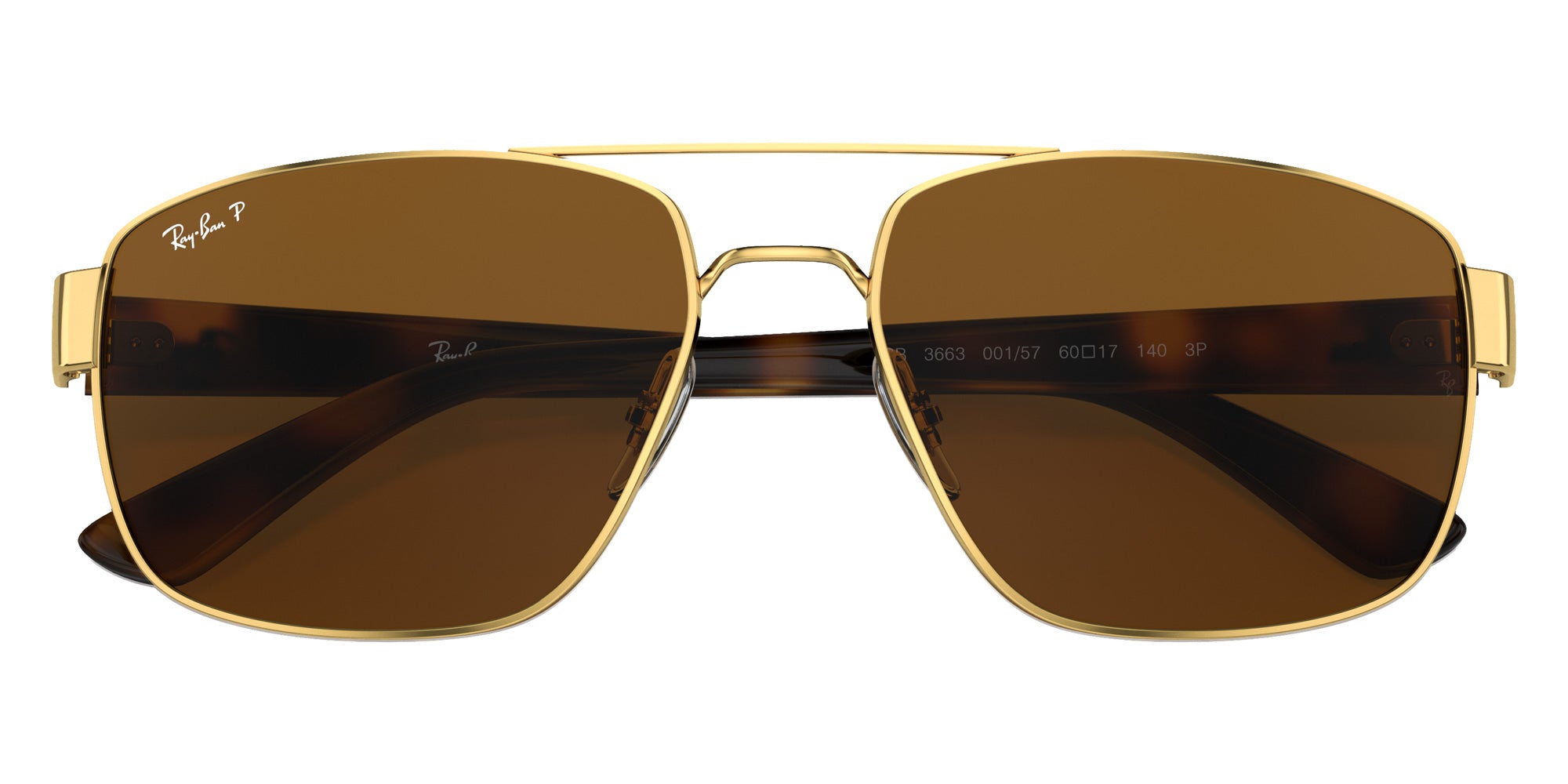 Ray-Ban RB3663 001/57 60 - Arista Gold / B-15 Brown Polarized #id:rb366300157_s:102125