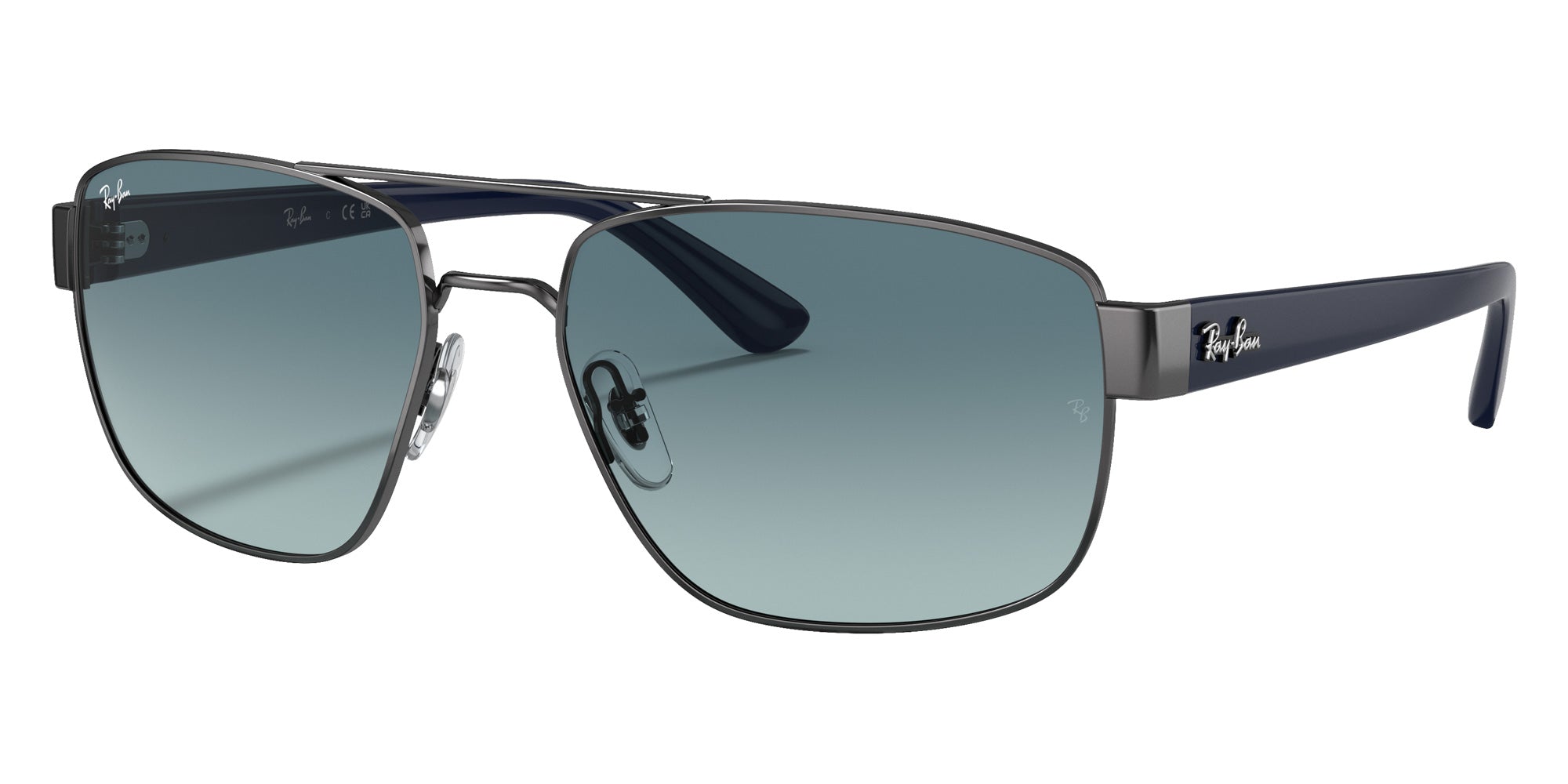 Ray-Ban RB3663 004/3M 60 - Gunmetal / Blue Gradient Gray #id:rb36630043m_s:104105