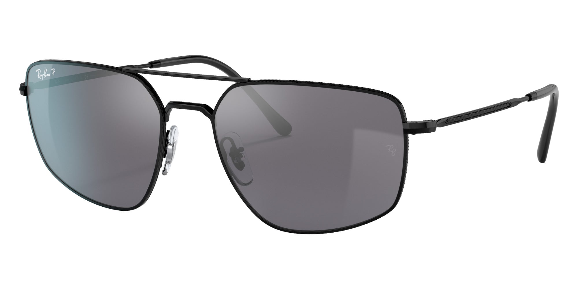Ray-Ban RB3666 002/K3 56 - Black / Silver Mirrored Polarized #id:rb3666002k3_s:100105