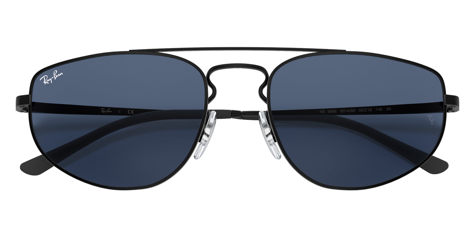 Ray-Ban RB3668 901480 55 - Rubber Black / Dark Blue #id:rb3668901480_s:100125