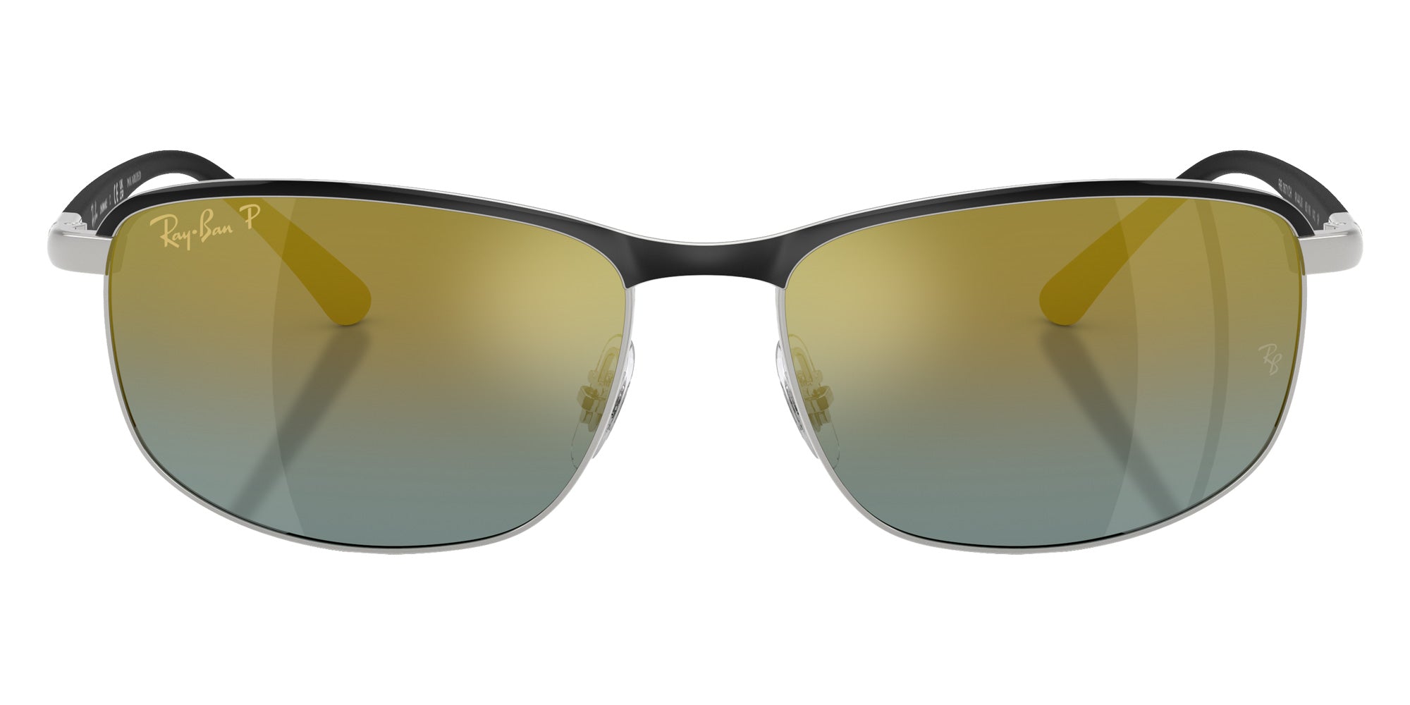 Ray-Ban RB3671CH Chromance 9144J0 60 - Black on Silver / Gradient Gold Mirrored Polarized #id:rb3671ch9144j0_s:100100