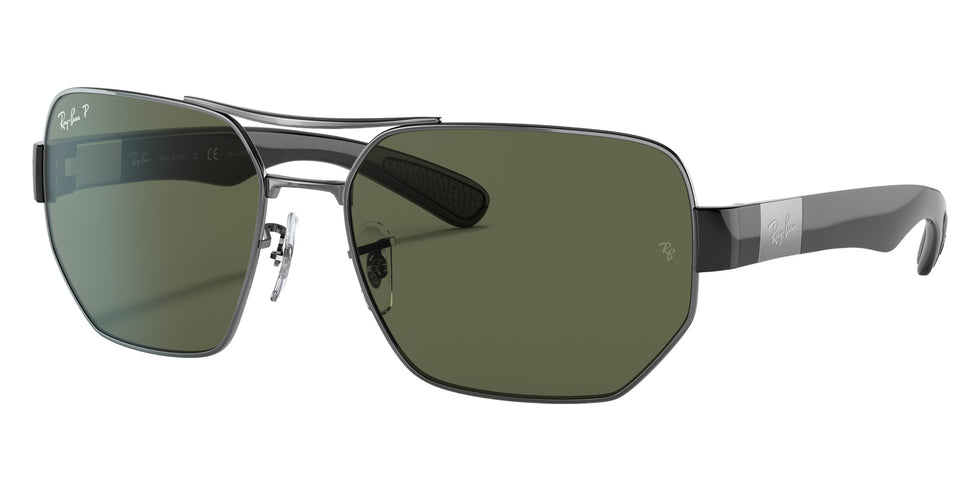 Ray-Ban RB3672 004/9A 60 - Gunmetal / G-15 Green Polarized #id:rb36720049a_s:100105