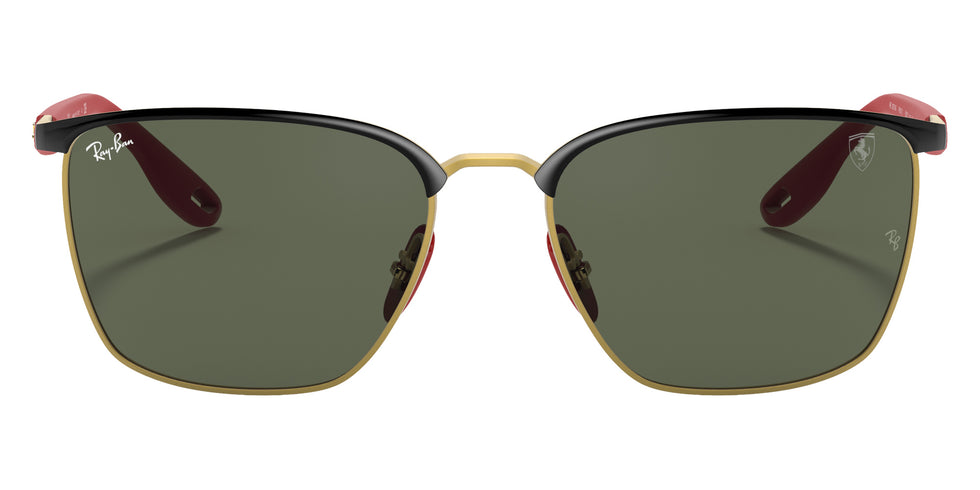 Ray-Ban RB3673M Scuderia Ferrari F06171 56 - Black on Gold / Green Classic #id:rb3673mf06171_s:100100