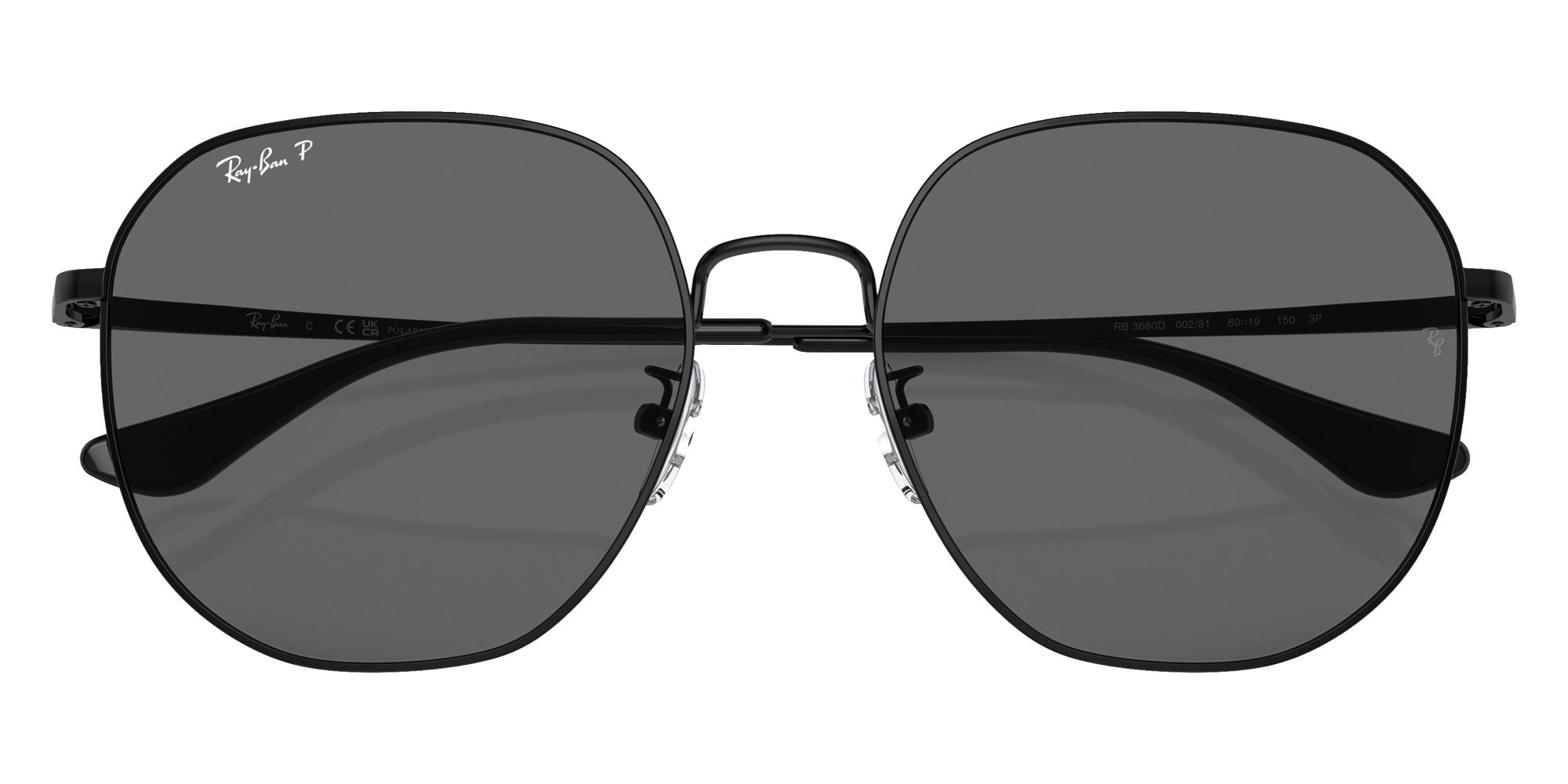 Ray-Ban RB3680D 002/81 60 - Black / Dark Gray Polarized #id:rb3680d00281_s:100125