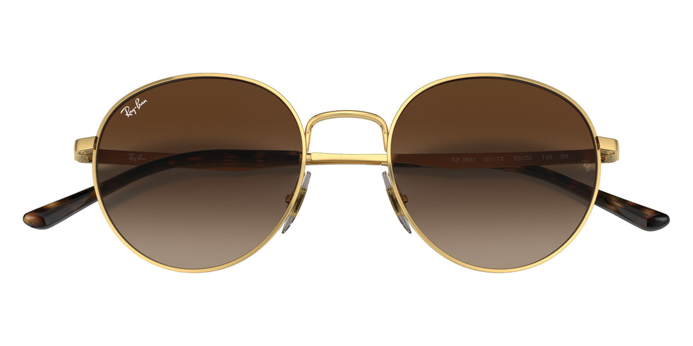 Ray-Ban RB3681 001/13 50 - Arista Gold / Brown Gradient #id:rb368100113_s:100125