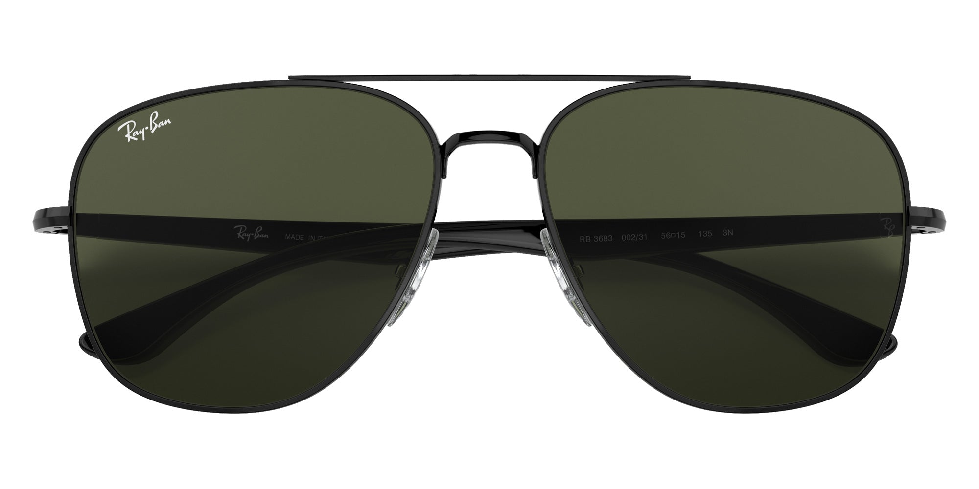 Ray-Ban RB3683 002/31 56 - Black / G-15 Green #id:rb368300231_s:100125