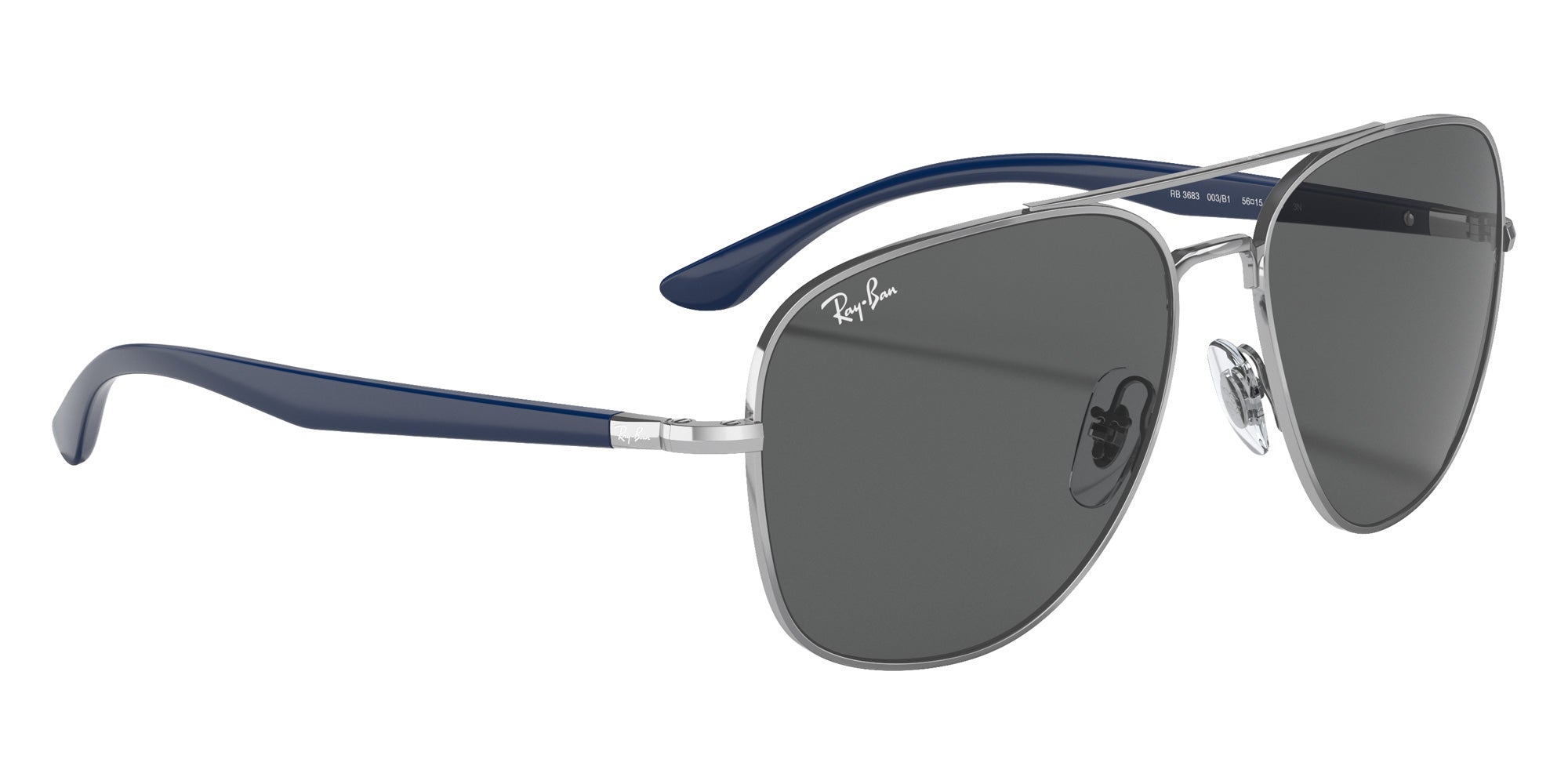 Ray-Ban RB3683 003/B1 59 - Silver / Dark Gray #id:rb3683003b1_s:102120