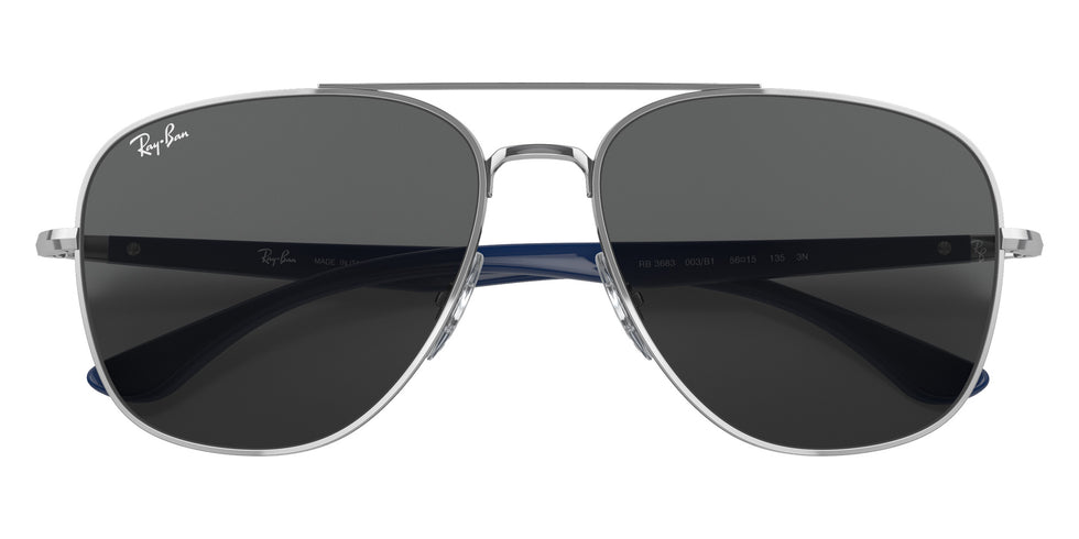 Ray-Ban RB3683 003/B1 59 - Silver / Dark Gray #id:rb3683003b1_s:102125