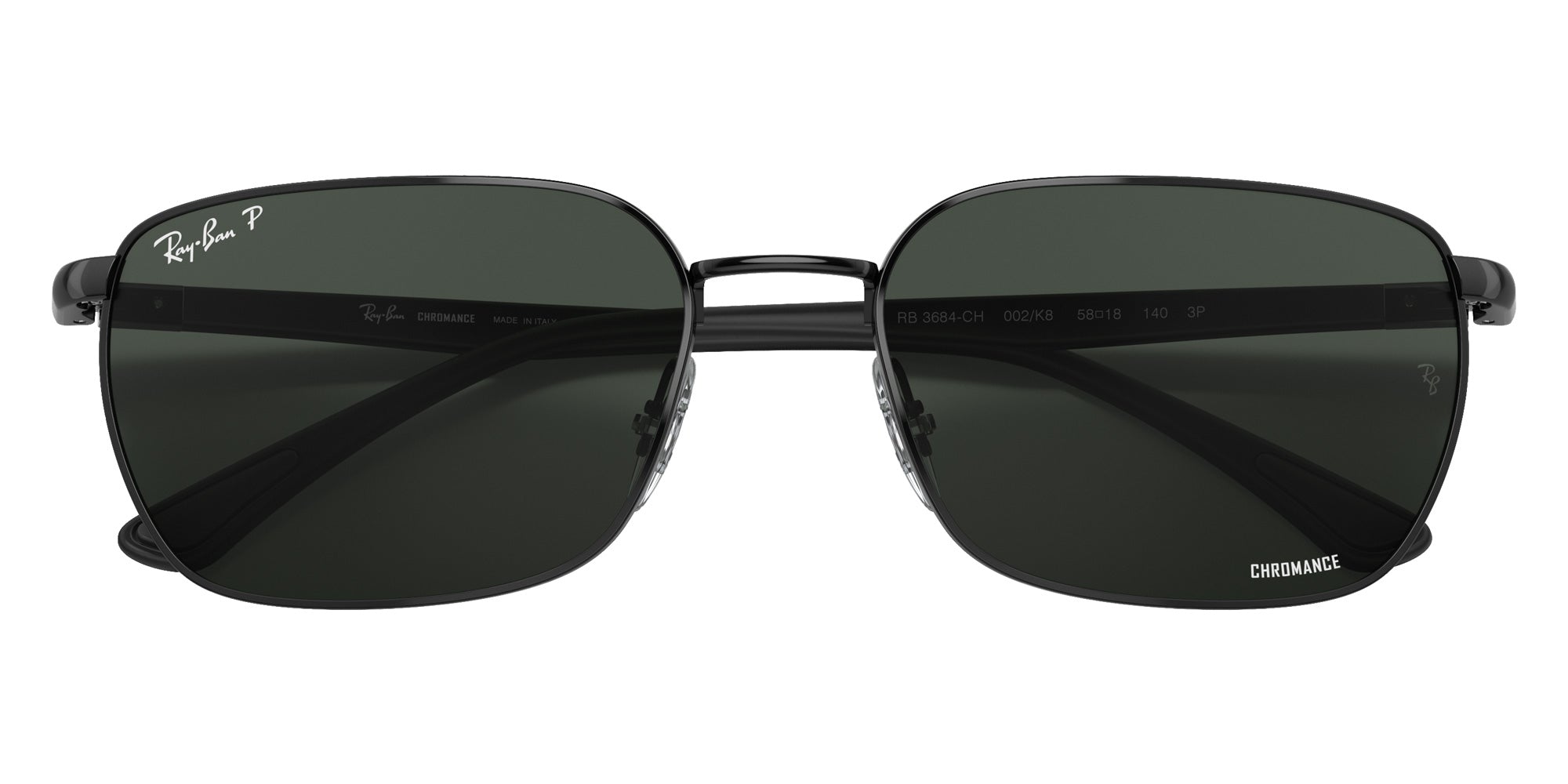 Ray-Ban RB3684CH Chromance 002/K8 58 - Black / Dark Gray Polarized #id:rb3684ch002k8_s:100125