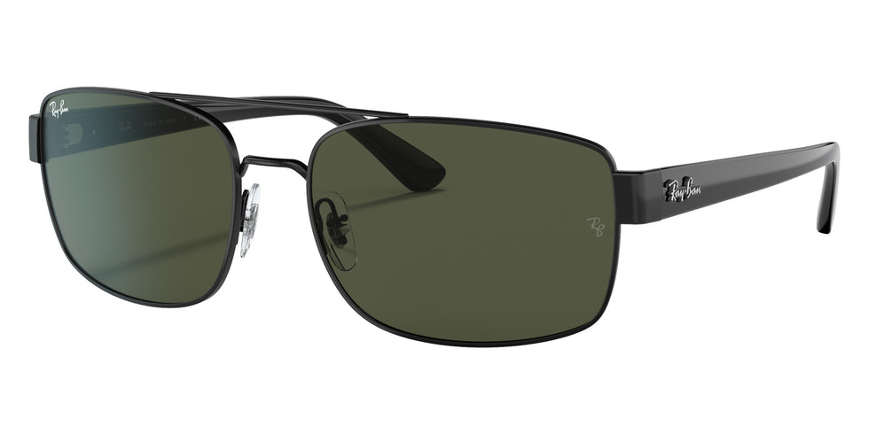 Ray-Ban RB3687 002/31 61 - Black / Green #id:rb368700231_s:100105
