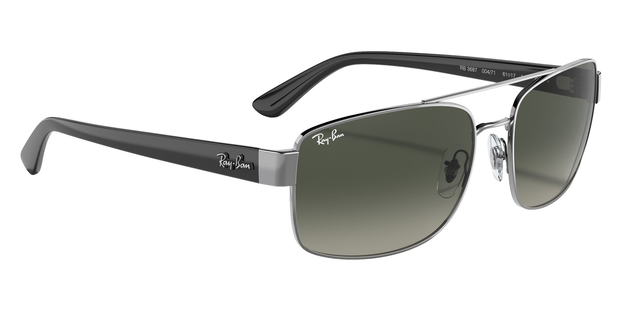 Ray-Ban RB3687 004/71 61 - Gunmetal / Gray Gradient #id:rb368700471_s:104120