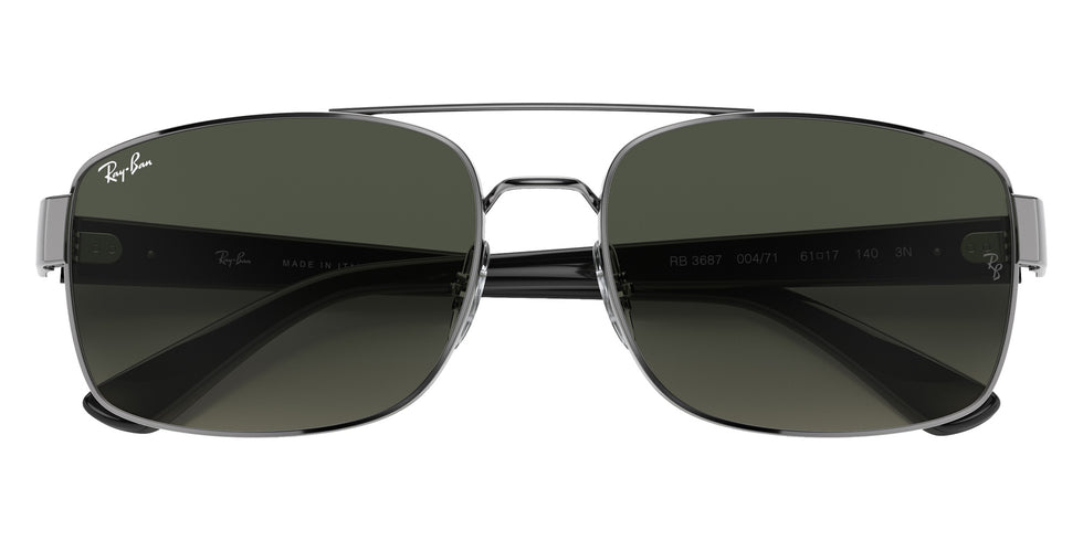 Ray-Ban RB3687 004/71 61 - Gunmetal / Gray Gradient #id:rb368700471_s:104125