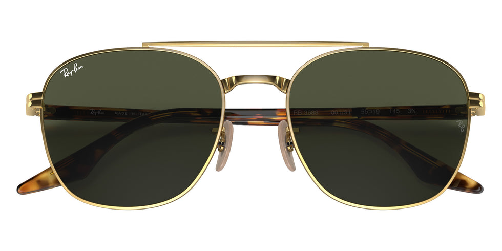 Ray-Ban RB3688 001/31 55 - Arista Gold / Green #id:rb368800131_s:100125