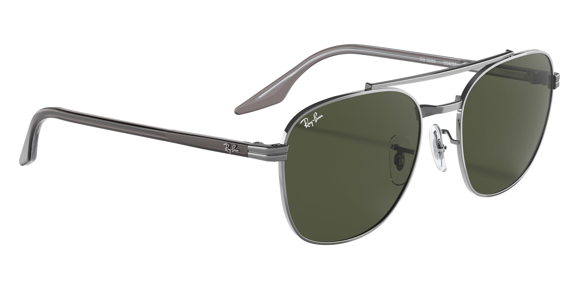 Ray-Ban RB3688 004/31 52 - Gunmetal / Green #id:rb368800431_s:102120