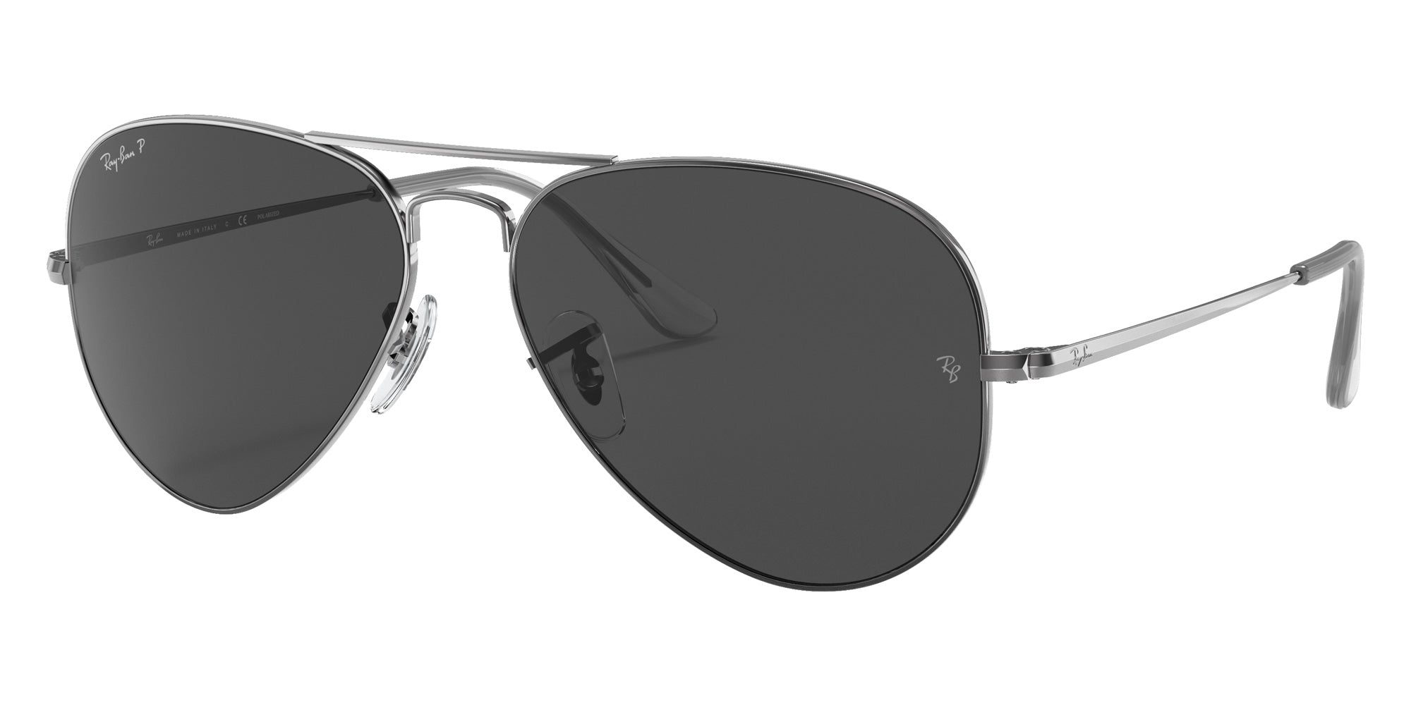 Ray-Ban RB3689 Aviator Metal II 004/48 55 - Gunmetal / Black Polarized #id:rb368900448_s:100105