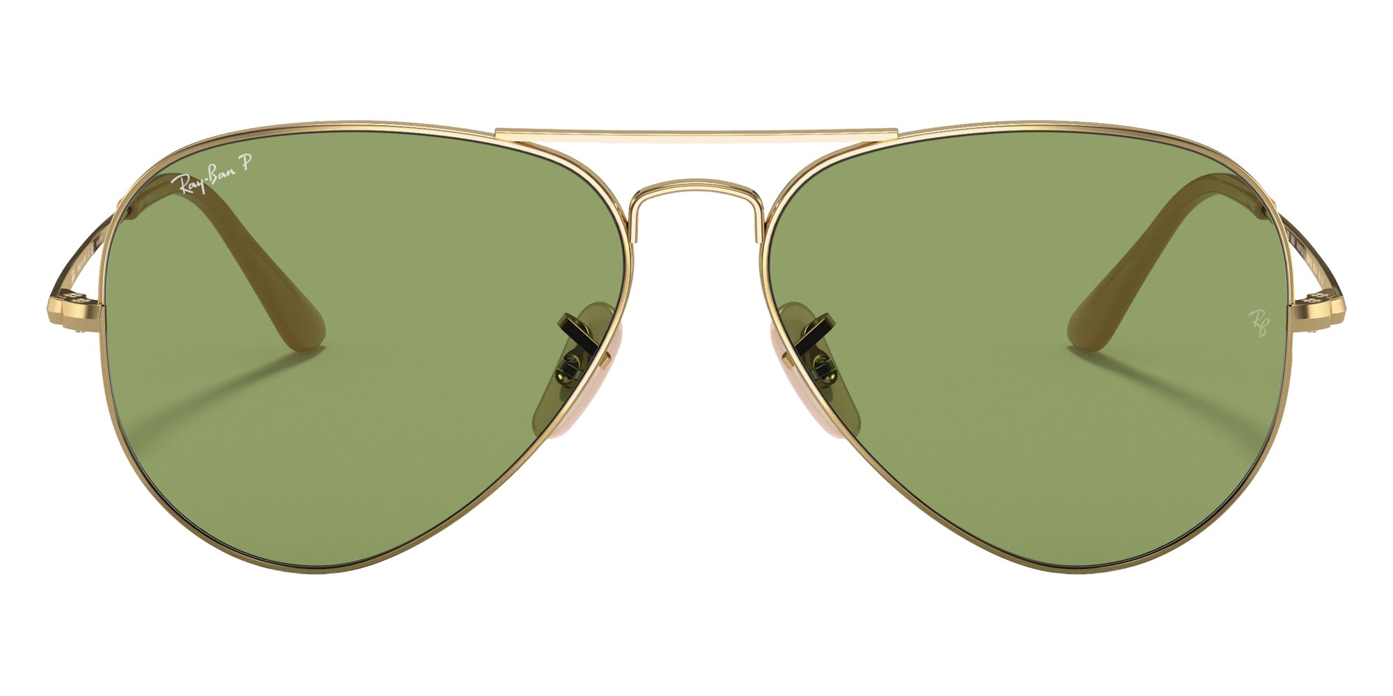 Ray-Ban RB3689 Aviator Metal II 9064O9 58 - Arista Gold / G-15 Green Polarized #id:rb36899064o9_s:100100