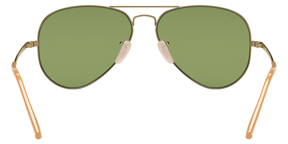 Ray-Ban RB3689 Aviator Metal II 9064O9 58 - Arista Gold / G-15 Green Polarized #id:rb36899064o9_s:100115