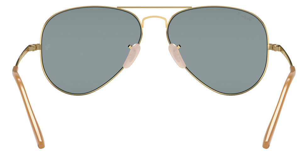 Ray-Ban RB3689 Aviator Metal II 9064S2 62 - Arista Gold / Light Blue Polarized #id:rb36899064s2_s:102115