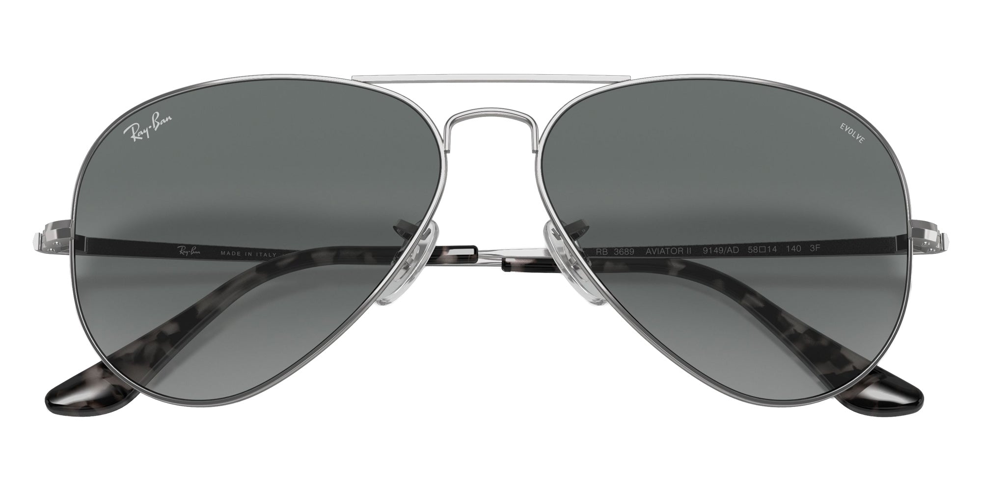 Ray-Ban RB3689 9149AD 58 - Silver / Photochromic Azure Gradient Blue #id:rb36899149ad_s:100125