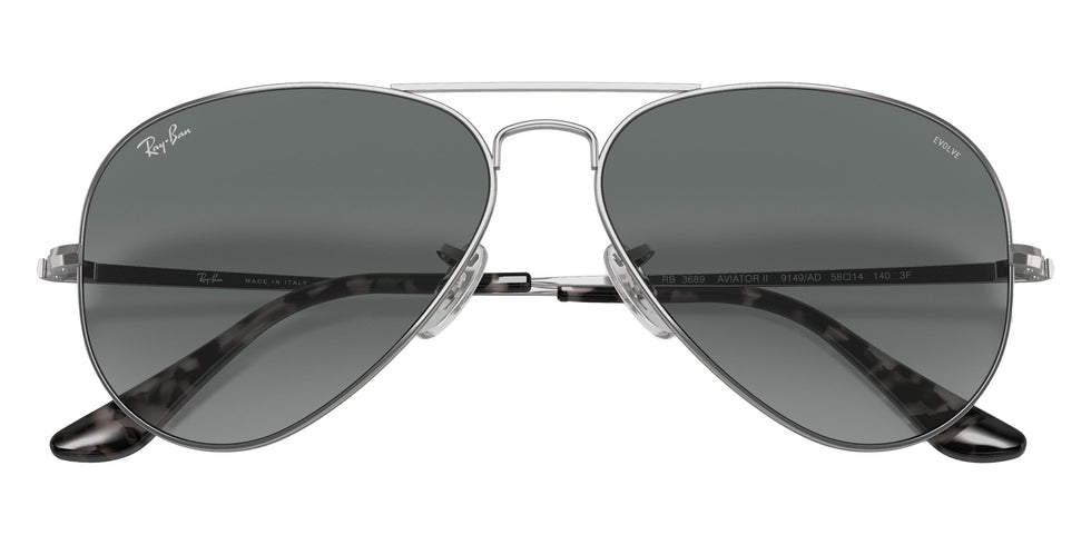 Ray-Ban RB3689 9149AD 58 - Silver / Photochromic Azure Gradient Blue #id:rb36899149ad_s:100125
