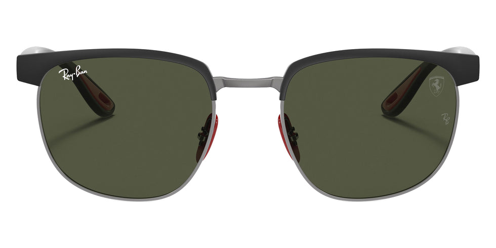 Ray-Ban RB3698M Scuderia Ferrari Collection F07331 53 - Black on Gunmetal / Green #id:rb3698mf07331_s:100100