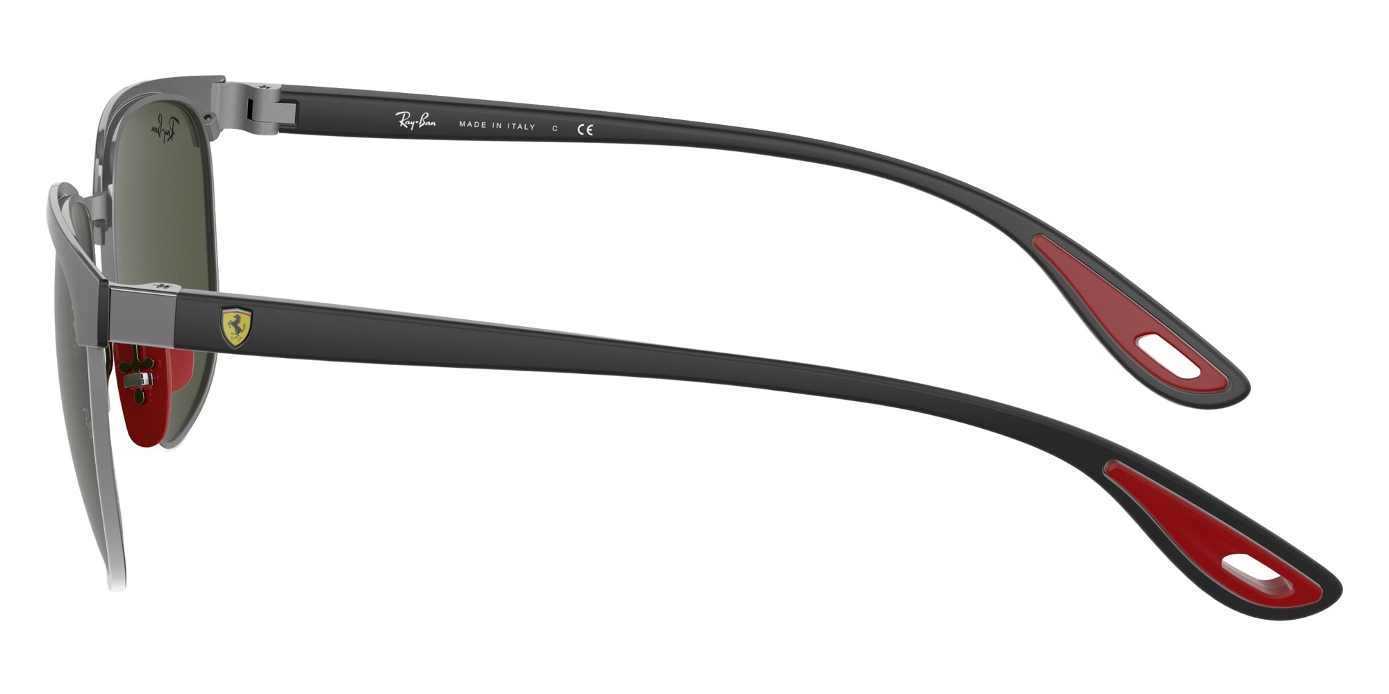 Ray-Ban RB3698M Scuderia Ferrari Collection F07331 53 - Black on Gunmetal / Green #id:rb3698mf07331_s:100110