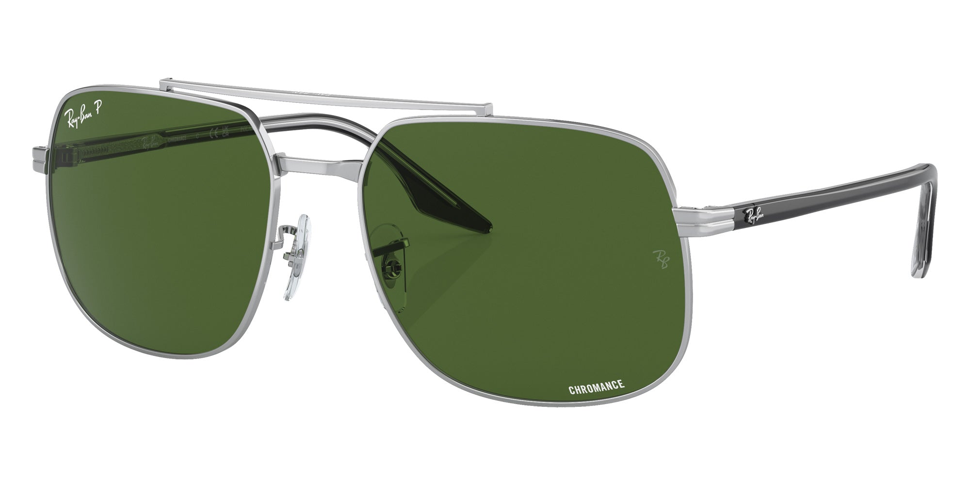 Ray-Ban RB3699 003/P1 56 - Silver / Dark Green Polarized #id:rb3699003p1_s:100105