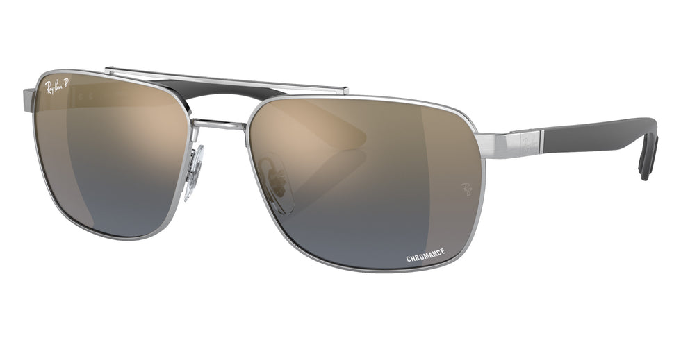 Ray-Ban RB3701 003/J0 59 - Silver / Blue/Gold Mirrored Polarized #id:rb3701003j0_s:100105